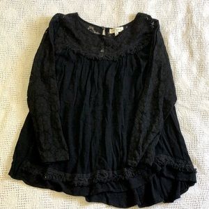 Flowy black blouse